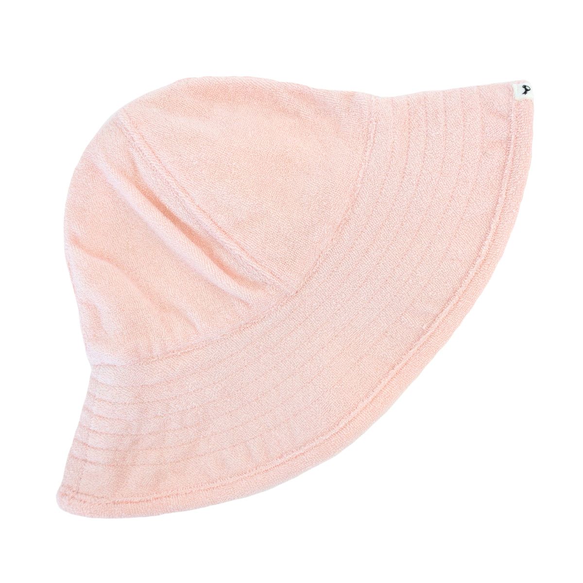 oh baby! Cotton Terry Sun Hat with Strap - Pale Pink