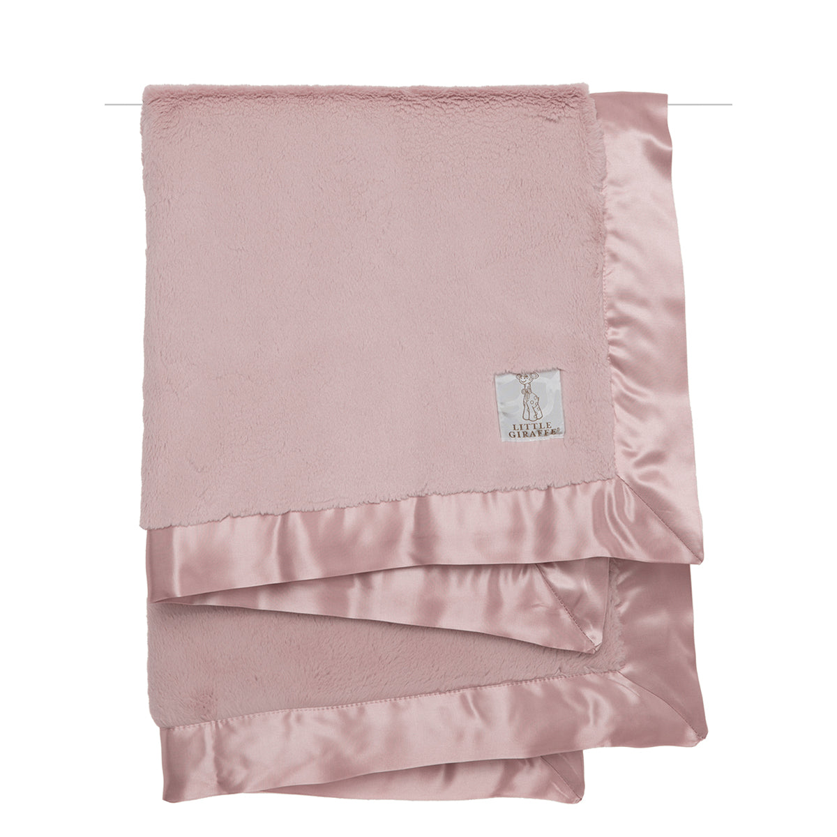 Little Giraffe Luxe Receiving Baby Blanket - Dusty Pink – oh baby!