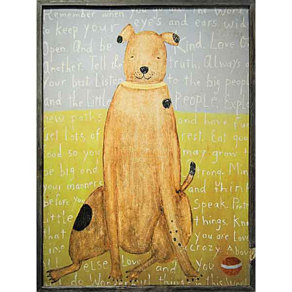 Sugarboo Brown Boy Dog Framed Art Print – oh baby!