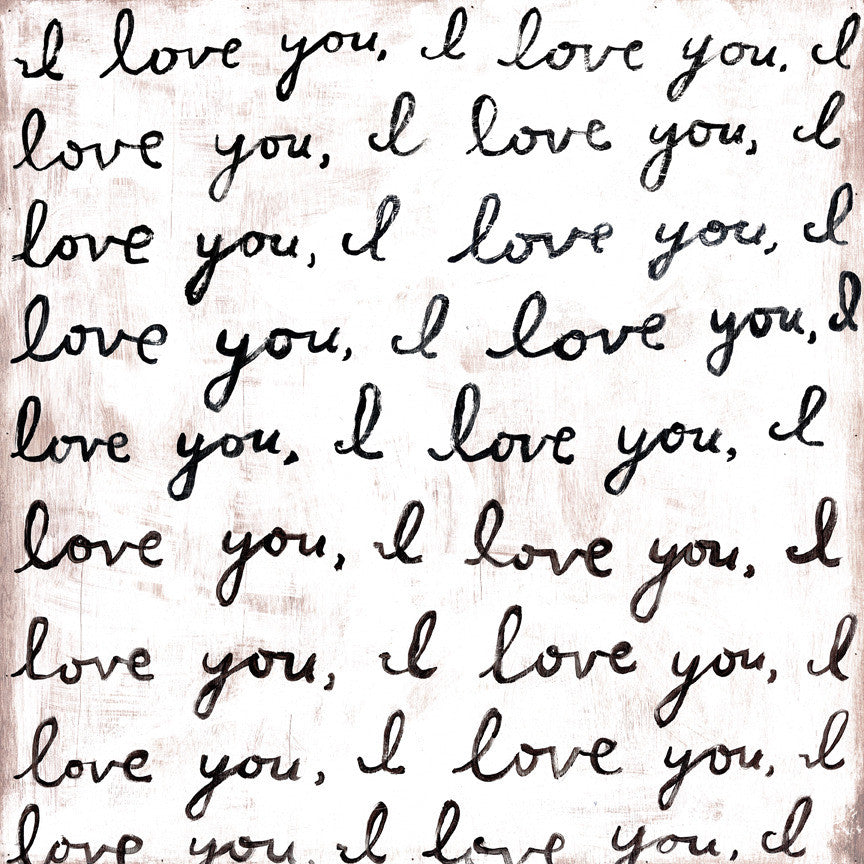 Sugarboo Letter For You Art Print - I Love You