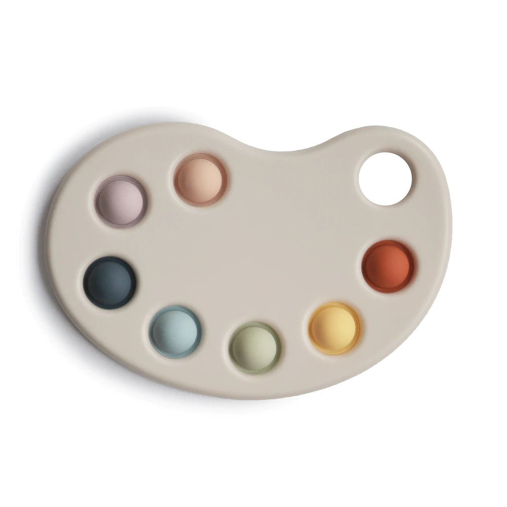 Mushie Paint Palette Press Toy - Multi – oh baby!