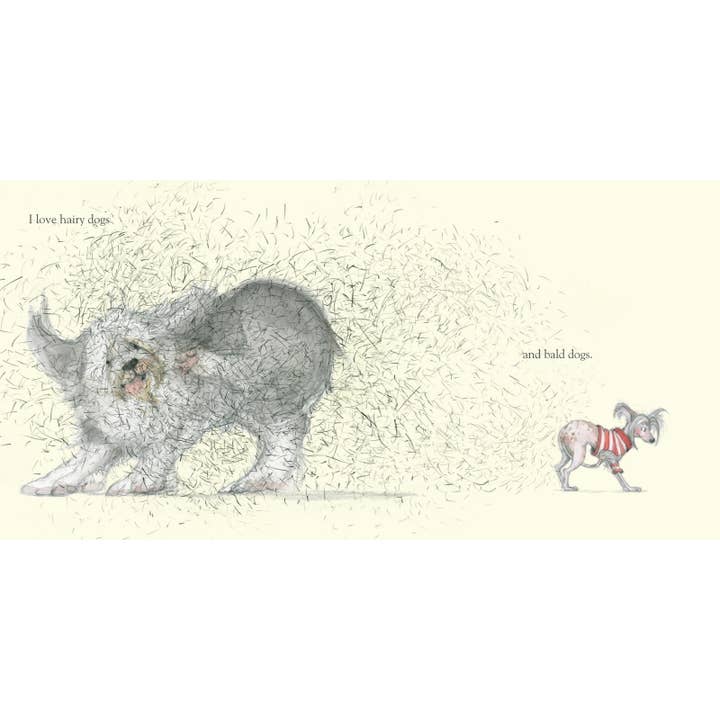 Dogs Book By Emily Gravett - Open