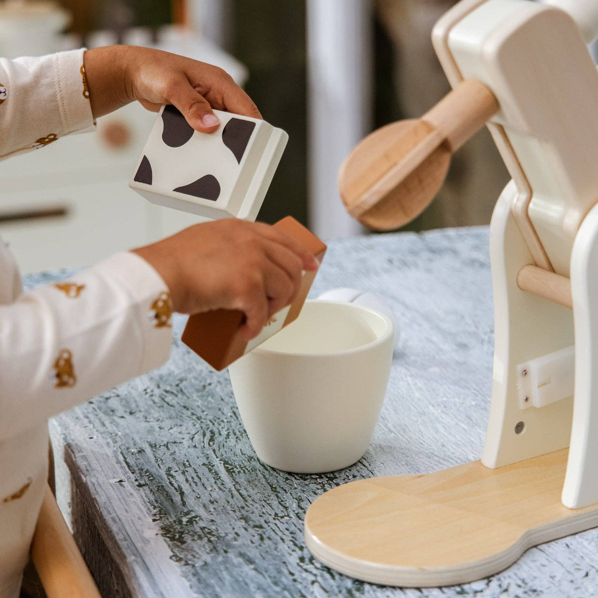 Wooden Stand Mixer and Accessories