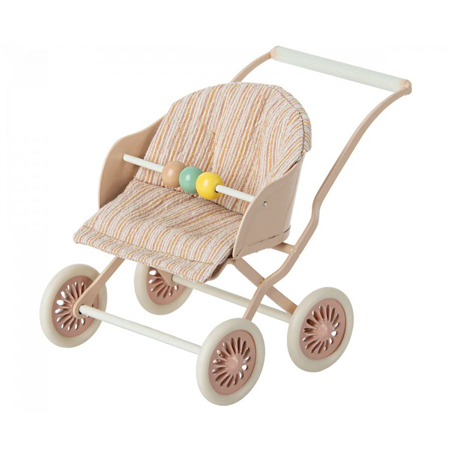 Maileg Stroller, Baby Mice - Rose