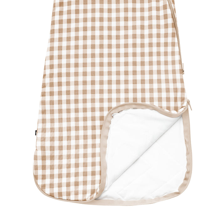 Kyte Baby Sleep Bag 1.0 - Gingham Bisque - Open