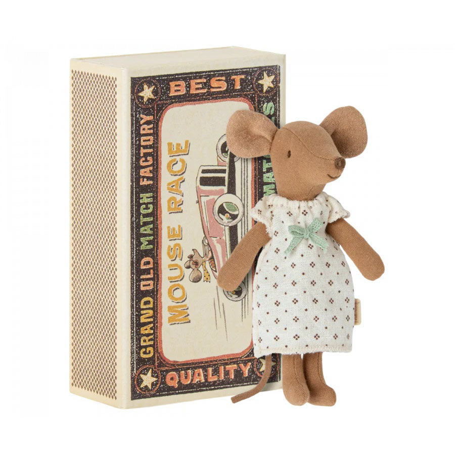 Maileg Big Sister Mouse in Matchbox - Nightgown
