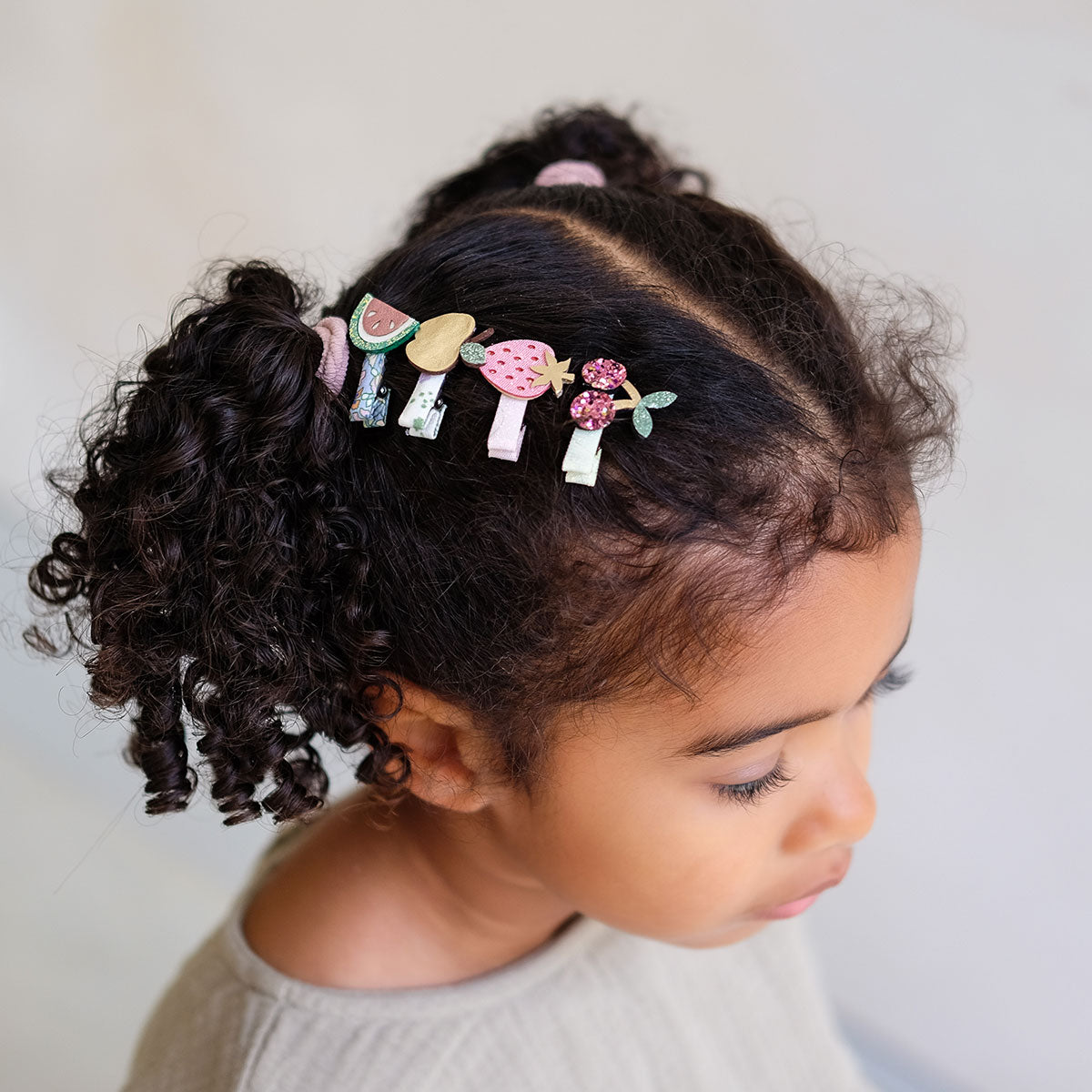 Fruit Salad Mini Hair Clips - Set of 2 - Lifestyle