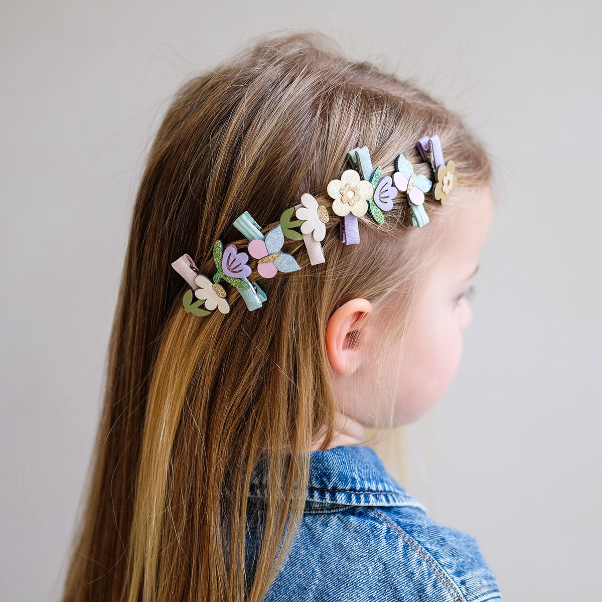 Flower Garden Mini Hair Clips - Set of 2 - Lifestyle