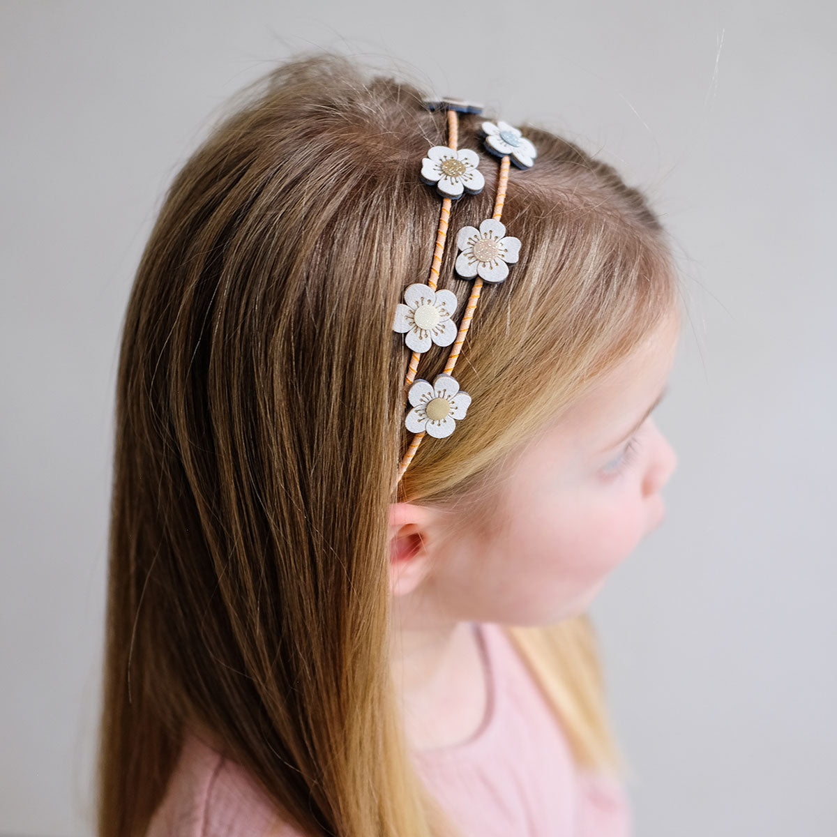 Blossom Double Alice Band Headband - Lifestyle - Side