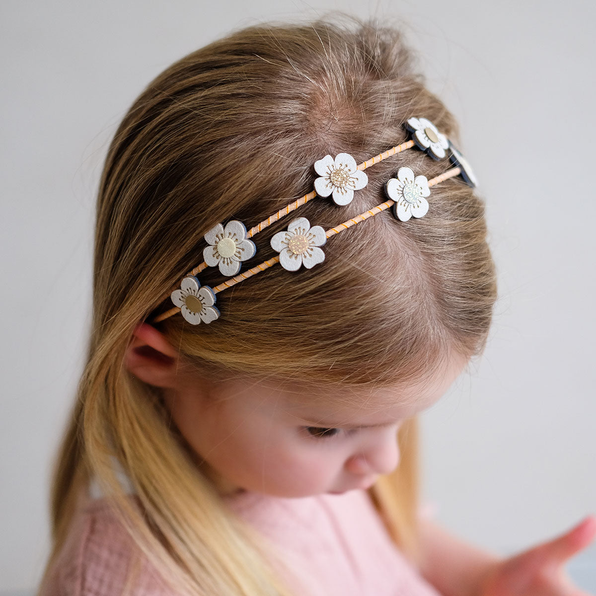 Blossom Double Alice Band Headband - Lifestyle-Top