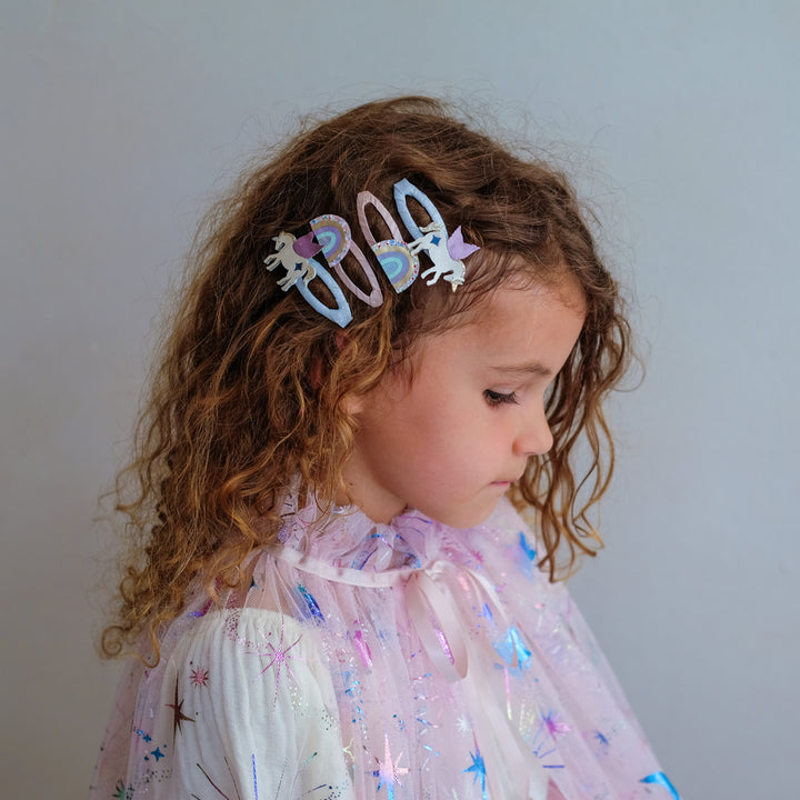 Unicorn And Rainbow Hair Clip