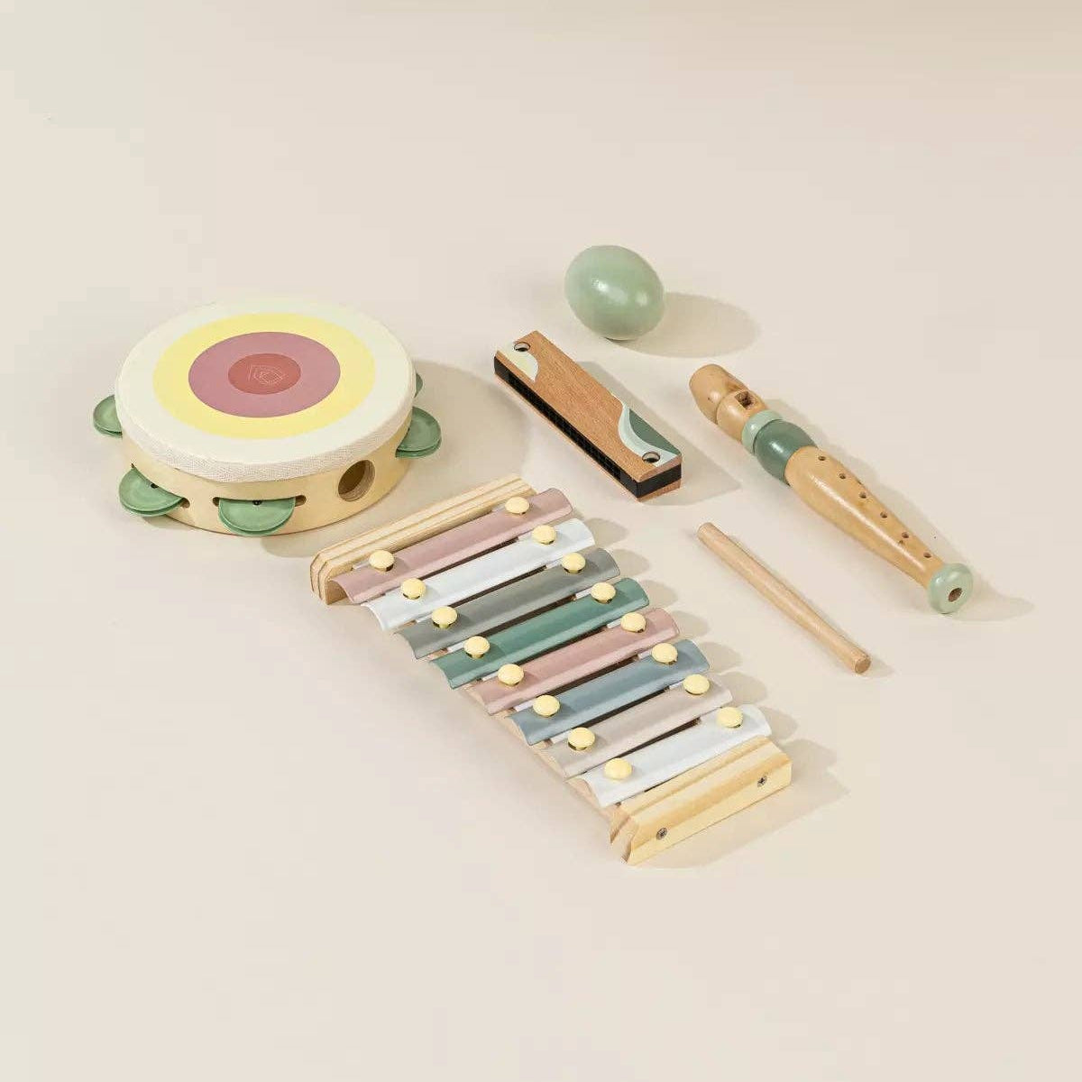 Wooden Musical Instruments Playset
