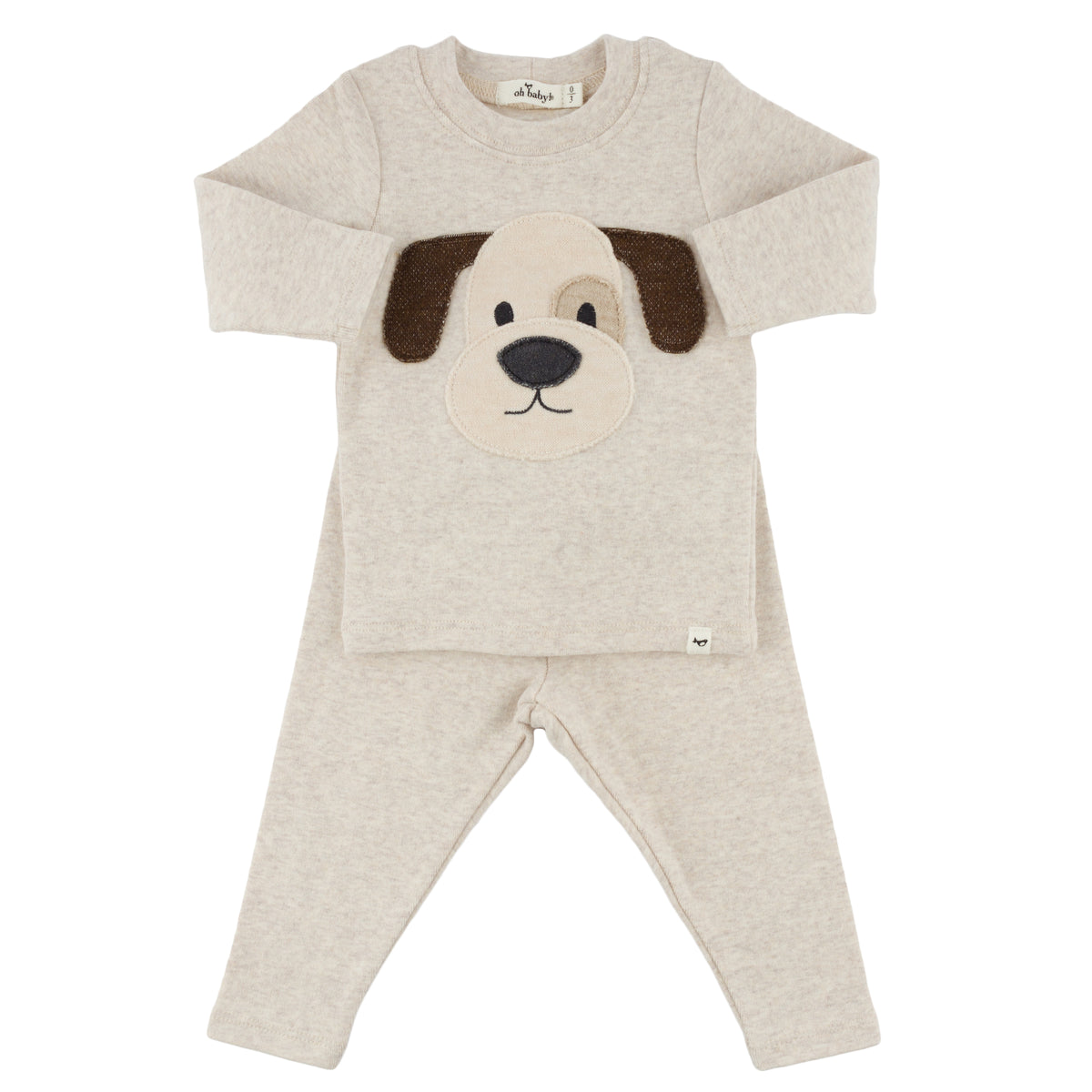 oh baby! Two Piece Set - Puppy Face - Malt