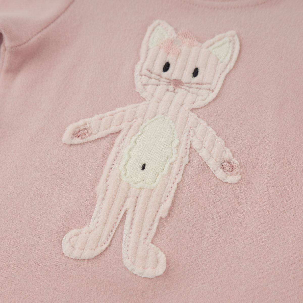 oh baby! Two Piece Set - Shaggy Cat - Blush - Close
