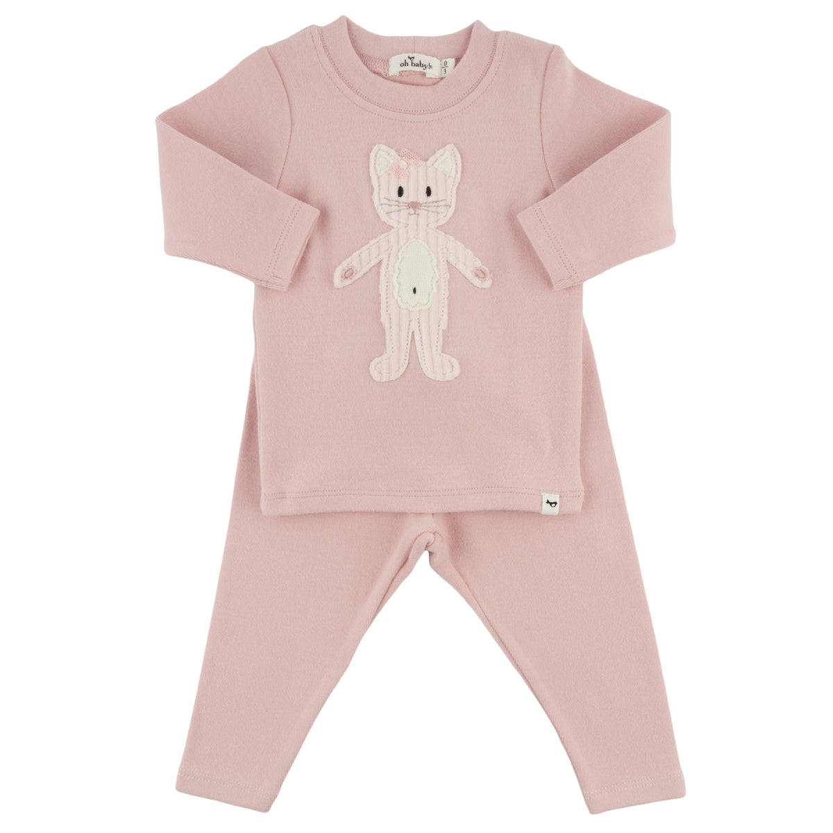 oh baby! Two Piece Set - Shaggy Cat - Blush