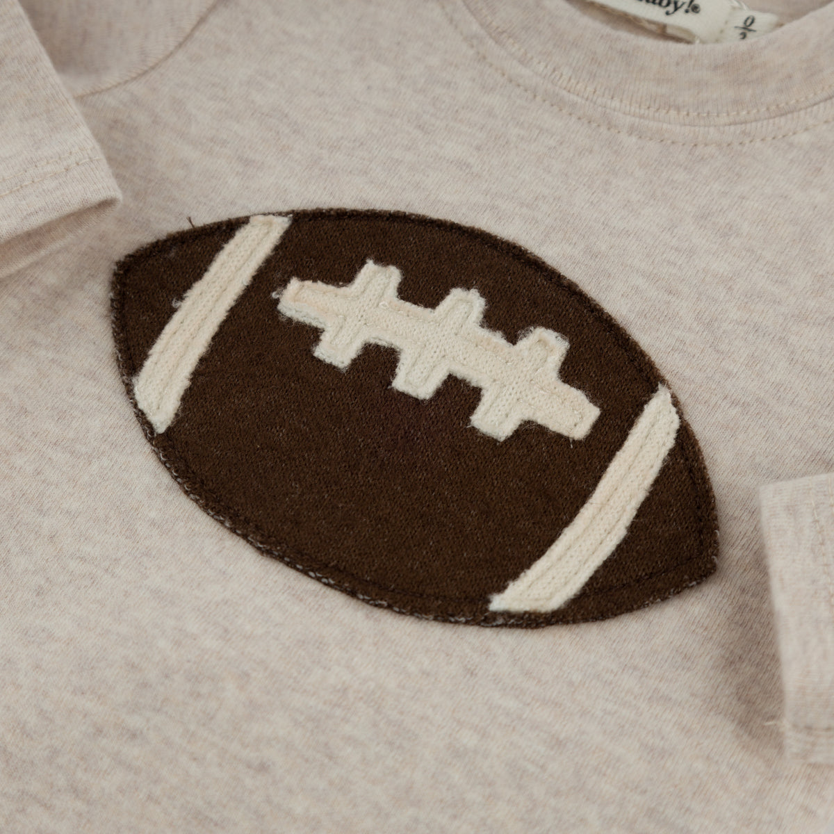 oh baby! Two Piece Set - Football - Malt - Close Up