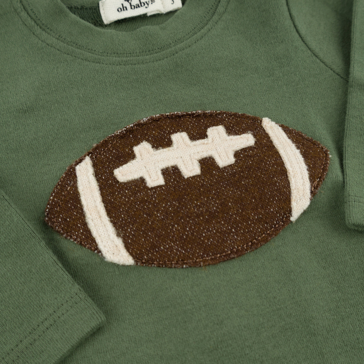 oh baby! Two Piece Set - Football - Spruce - oh baby!