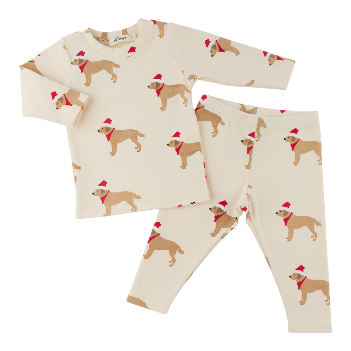 oh baby! Two Piece Set - Santa Labs - Sugar Cookie - separated