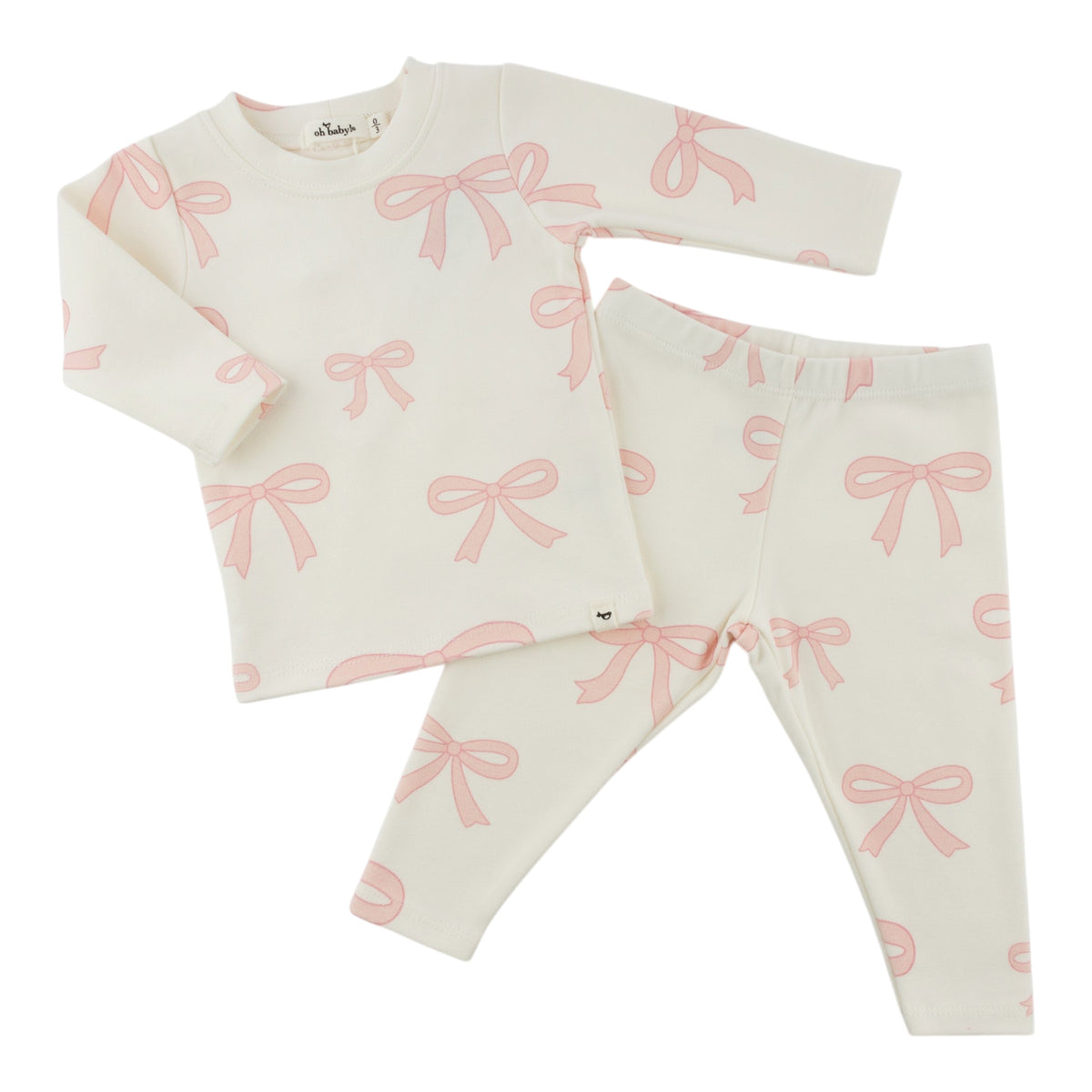 oh baby! Two Piece Set - Bows - Oyster - Separates
