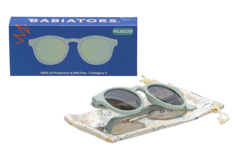 Babiators Polarized Mirrored Sunglasses - Seafoam Blue