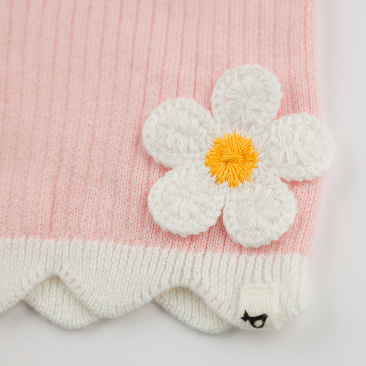 oh baby! Chloe Tank and Short Set - Crochet Daisies - Pink