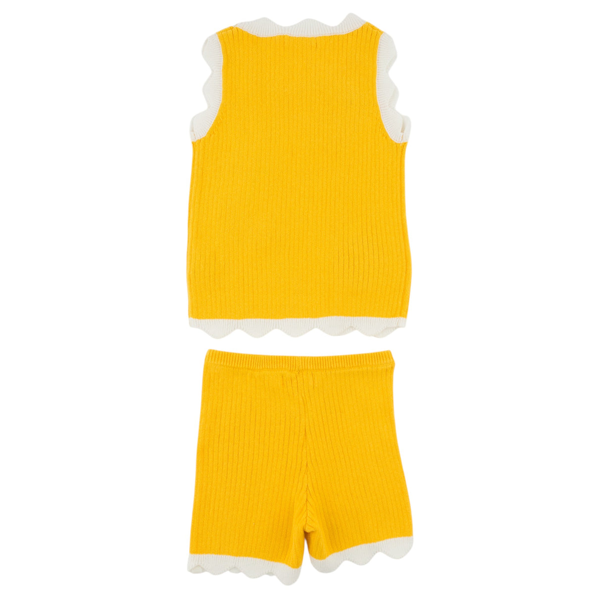 oh baby! Chloe Tank & Short Set - Mixed Fruit Crochet - Lemon