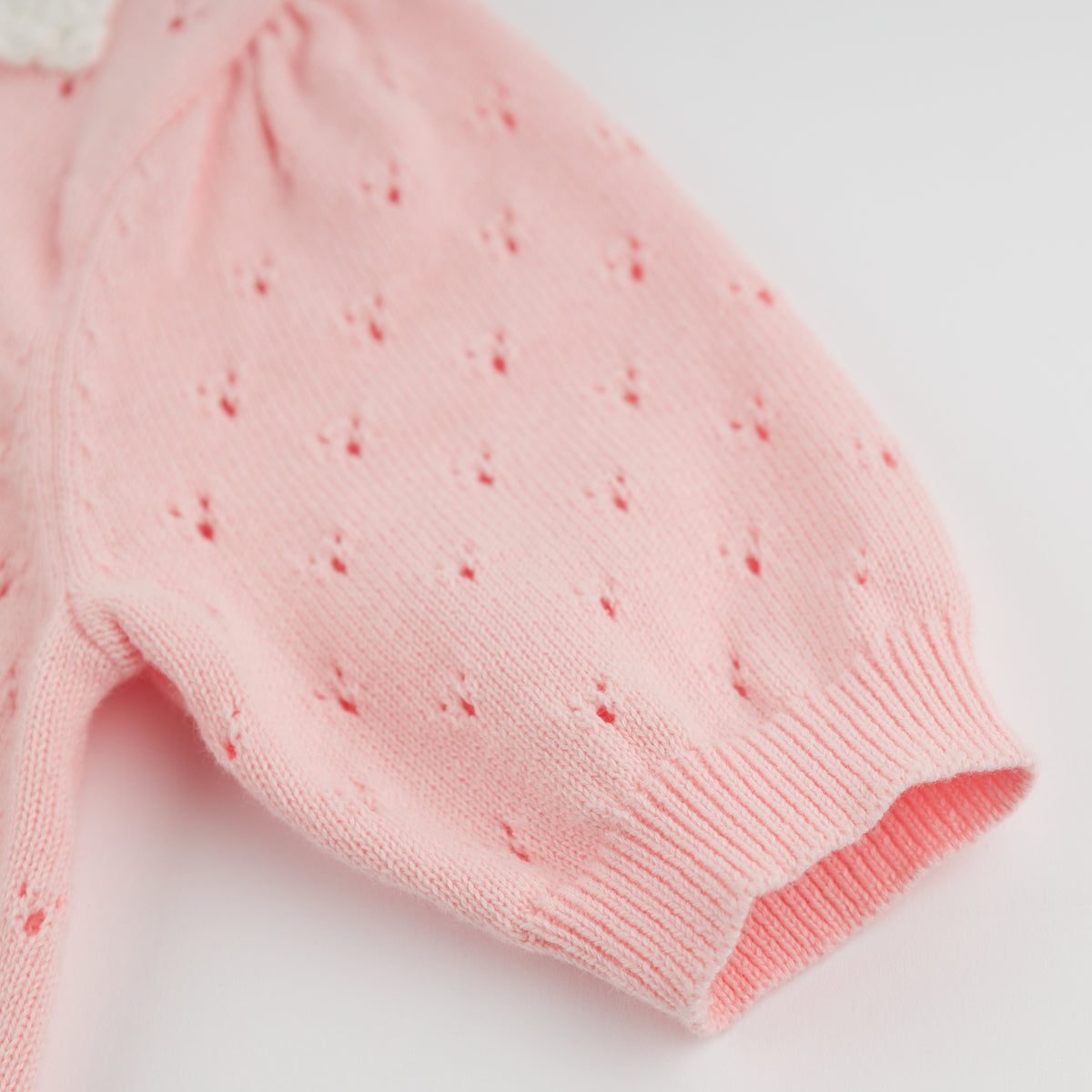 oh baby! Emmie Top & Short Set - Bird Stitch - Pink - Sleeve