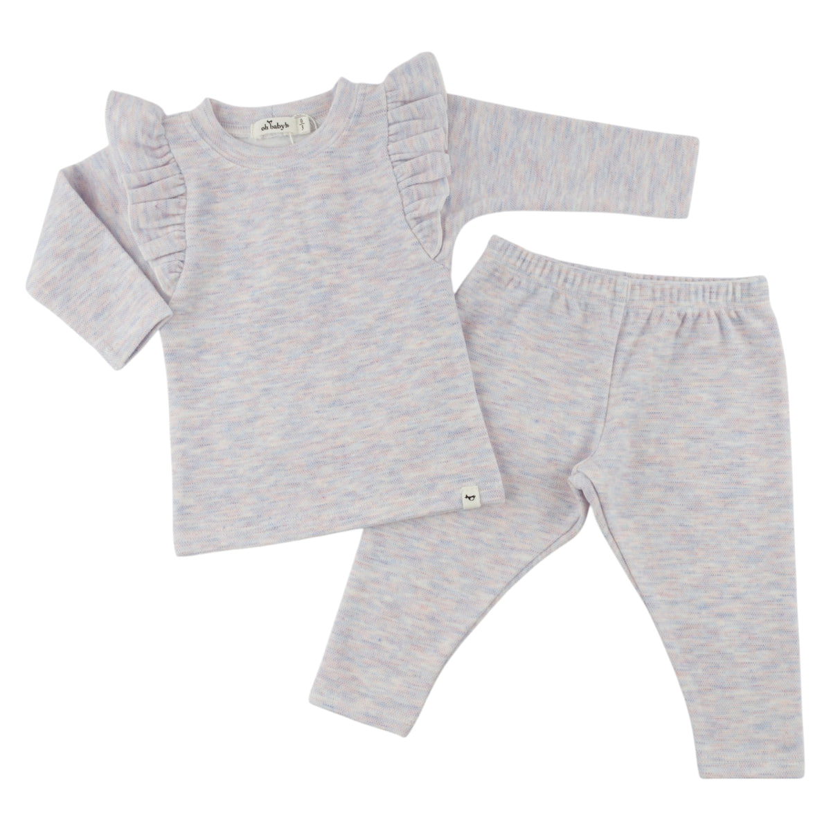 oh baby! Honeycomb Millie Two Piece Set - Lilac Rose - Alt Image