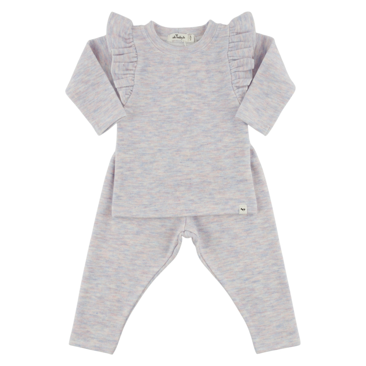 oh baby! Honeycomb Millie Two Piece Set - Lilac Rose