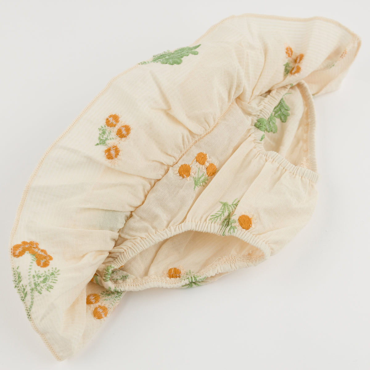 oh baby! Lola Top & Tushie Set - Sunflower Bloom Flower Print - Cream - bottoms-pants