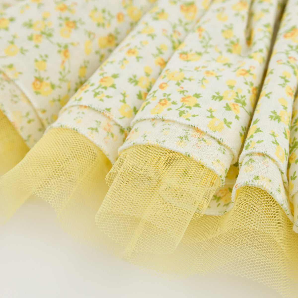 oh baby! Lola Top & Tutu Skirt Set - Poppy Sprig - Lemon - Tutu Skirt