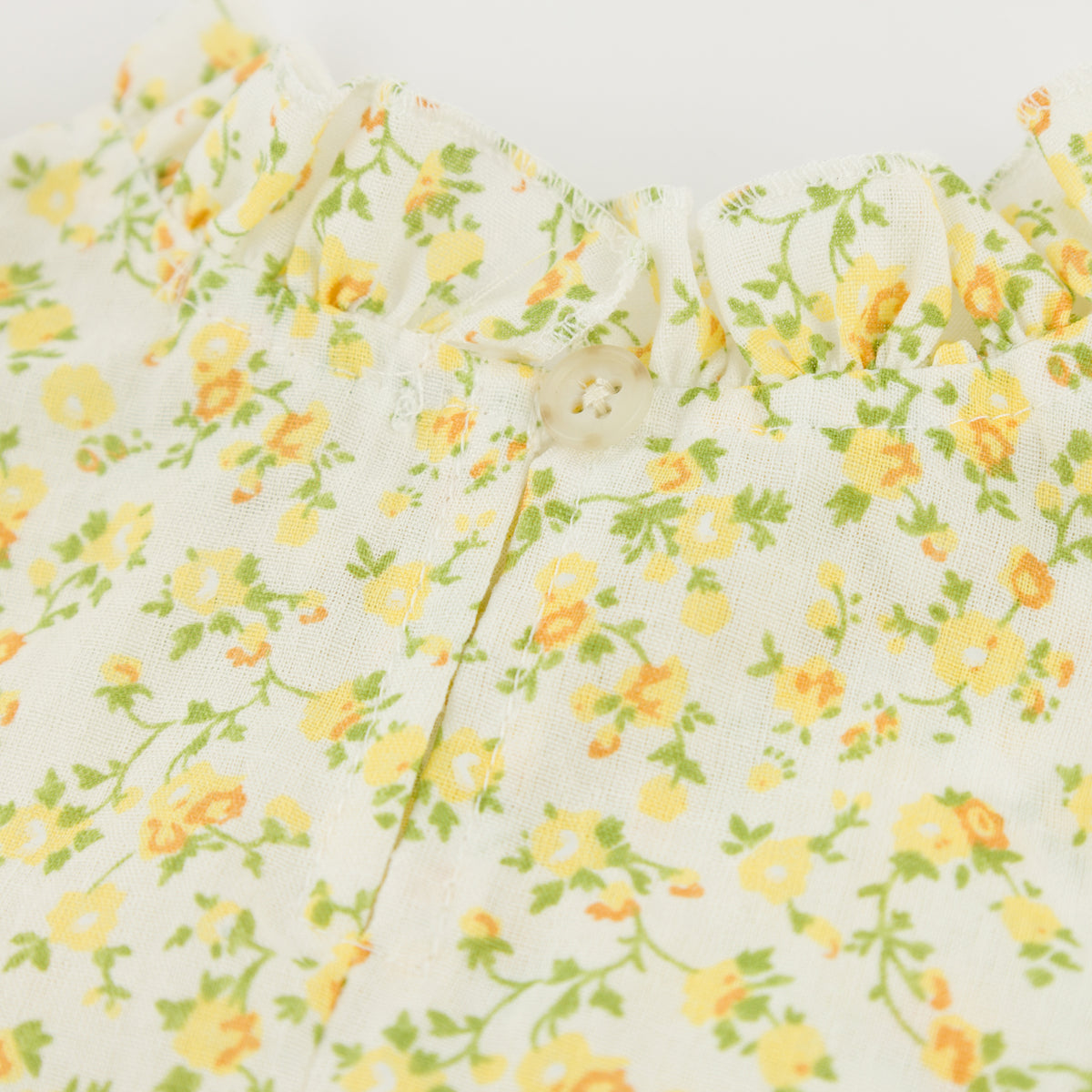oh baby! Lola Top & Tutu Skirt Set - Poppy Sprig - Lemon - Back Button