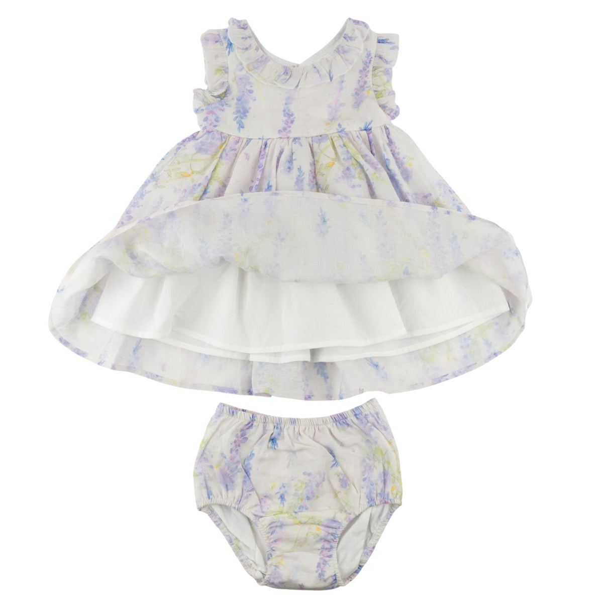 oh baby! Lolly Dress - Watercolor Lilacs - Lilac - Fabric Lining