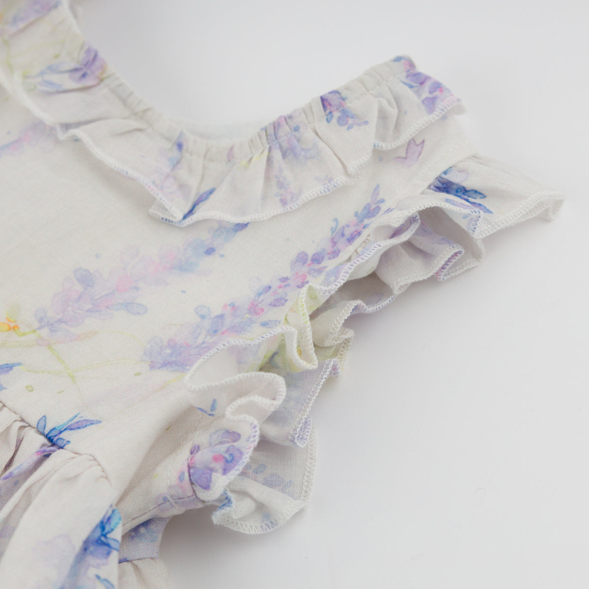 oh baby! Lolly Dress - Watercolor Lilacs - Lilac - Sleeve