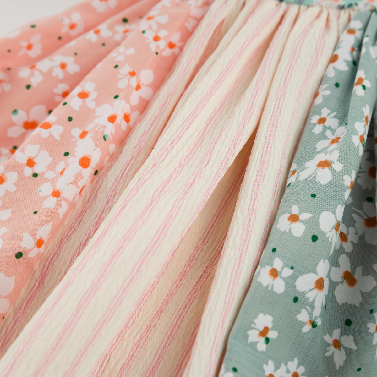 oh baby! Charlotte Party Dress & Panty - Multi Print - Close Up