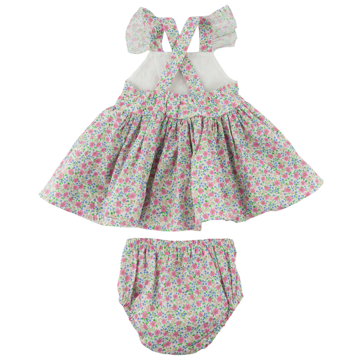 oh baby! Charlotte Party Dress & Panty - Garden Party - Pink - back