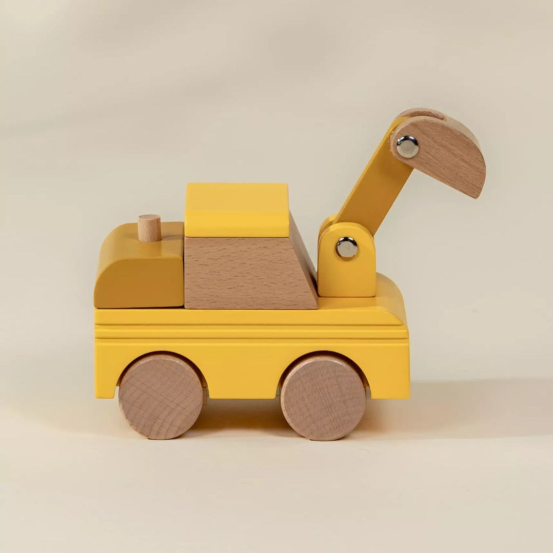 Wooden Construction Vehicle - Excavator