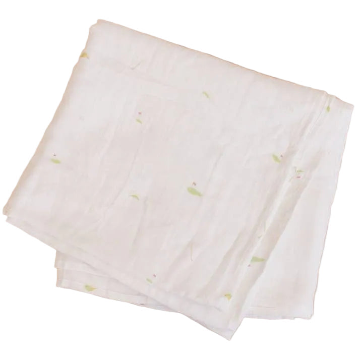 Organic Cotton Muslin Swaddle Blanket - Golf - Close