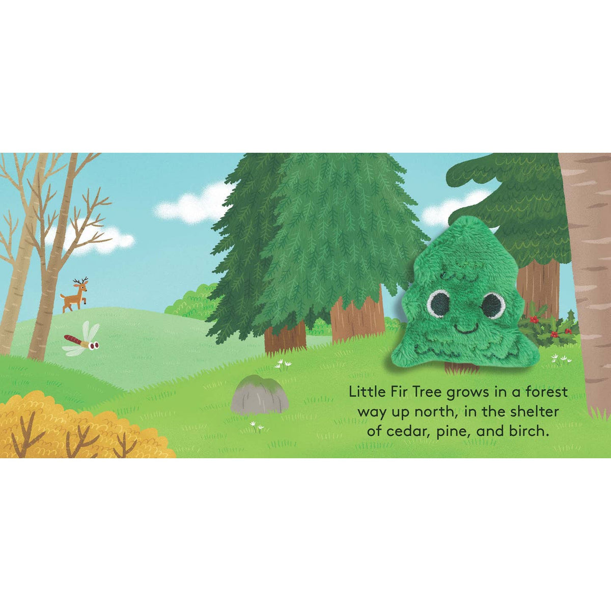 Little Fir Tree Finger Puppet Book - Inside