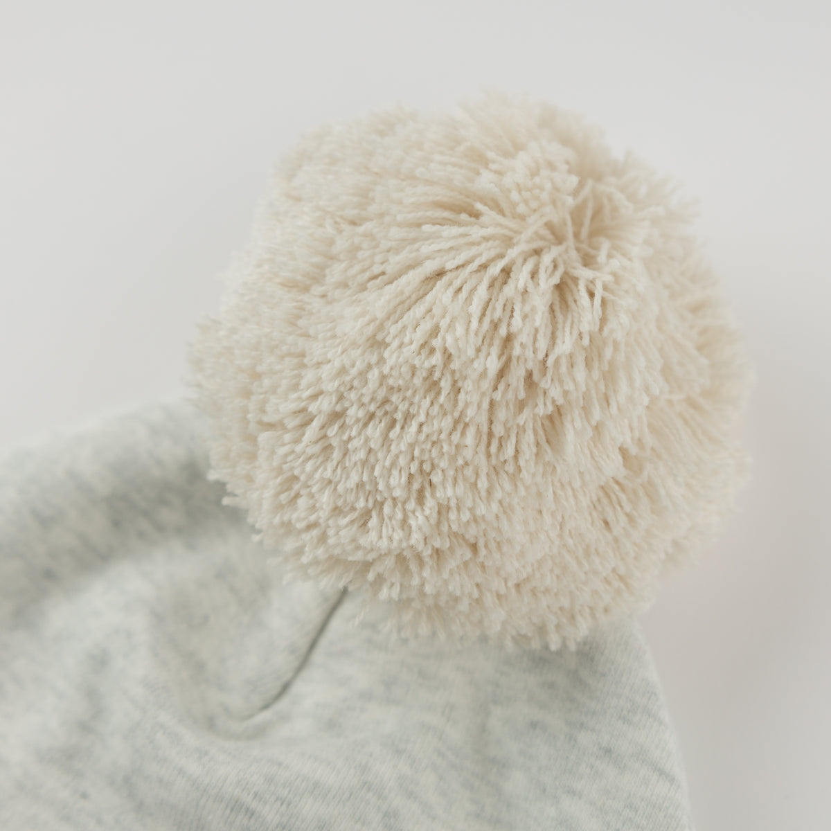 oh baby! Pom Hat - Gray on Heather Gray  - Pom