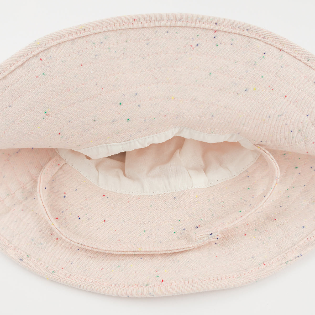 oh baby! Slub Sunhat - Confetti - Pale Pink -Inside