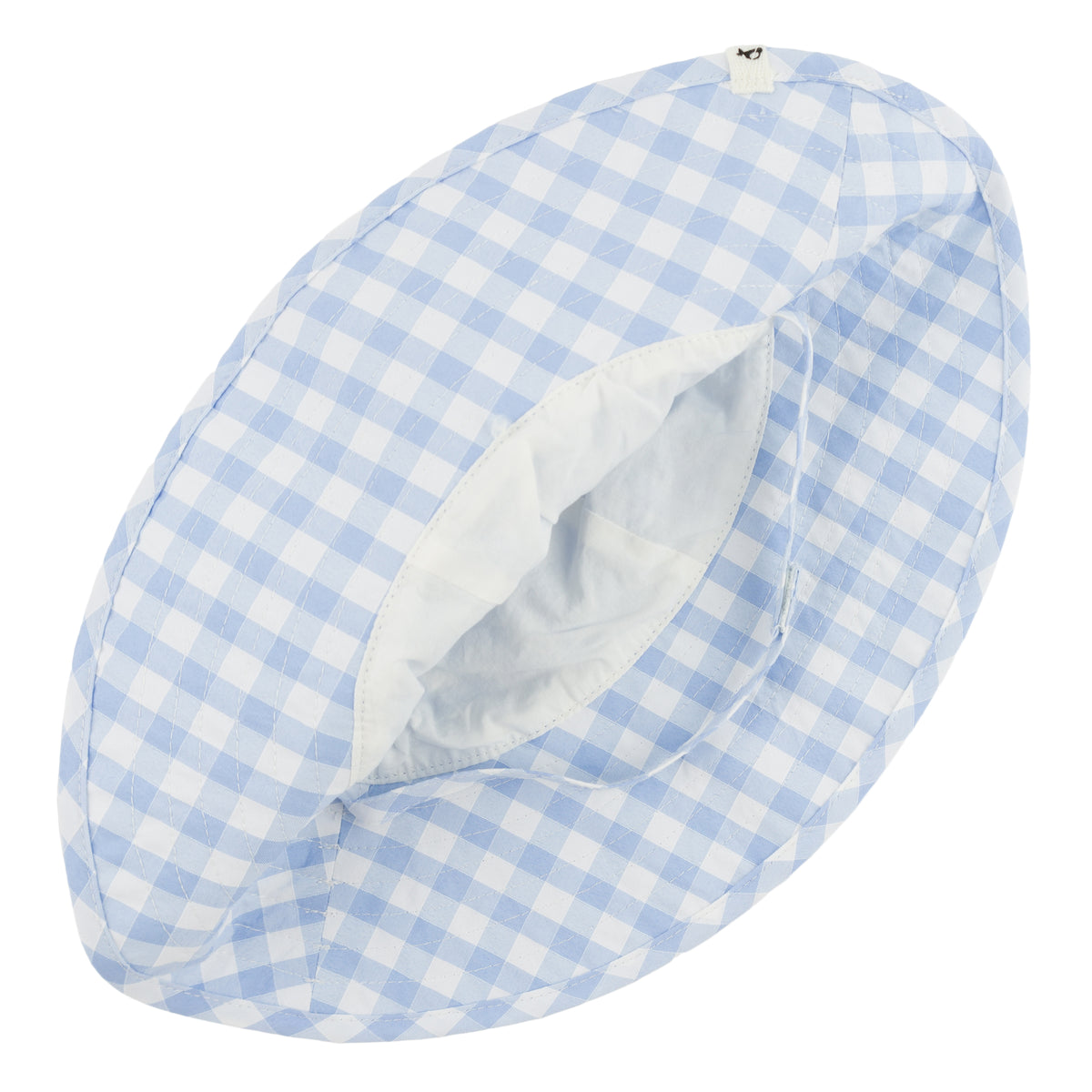oh baby! Checks Sunhat - Blue Berry - Inside