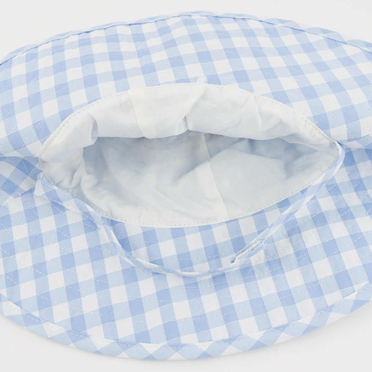 oh baby! Checks Sunhat - Blue Berry - Close Up