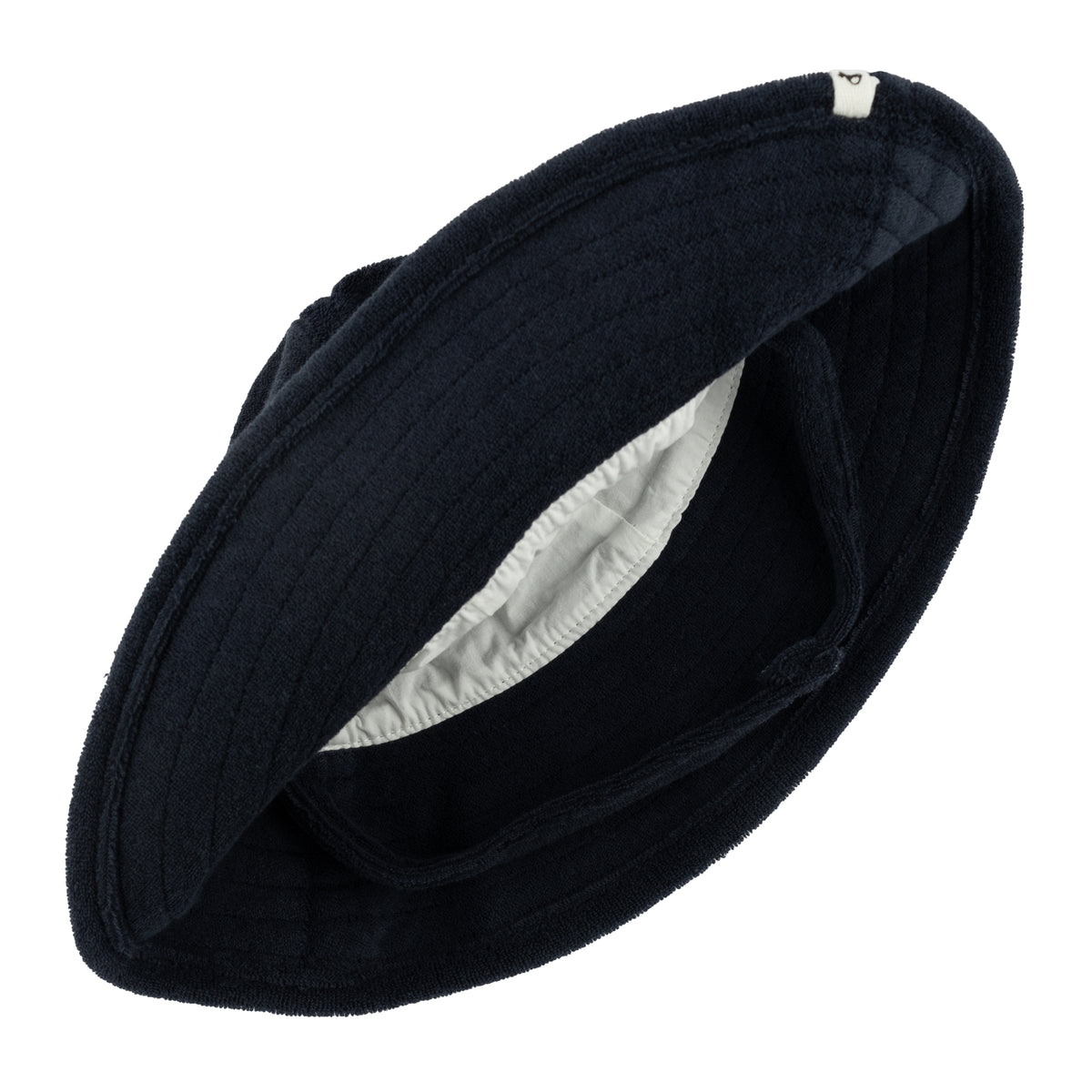 oh baby! Cotton Terry Sunhat - Navy - Inside