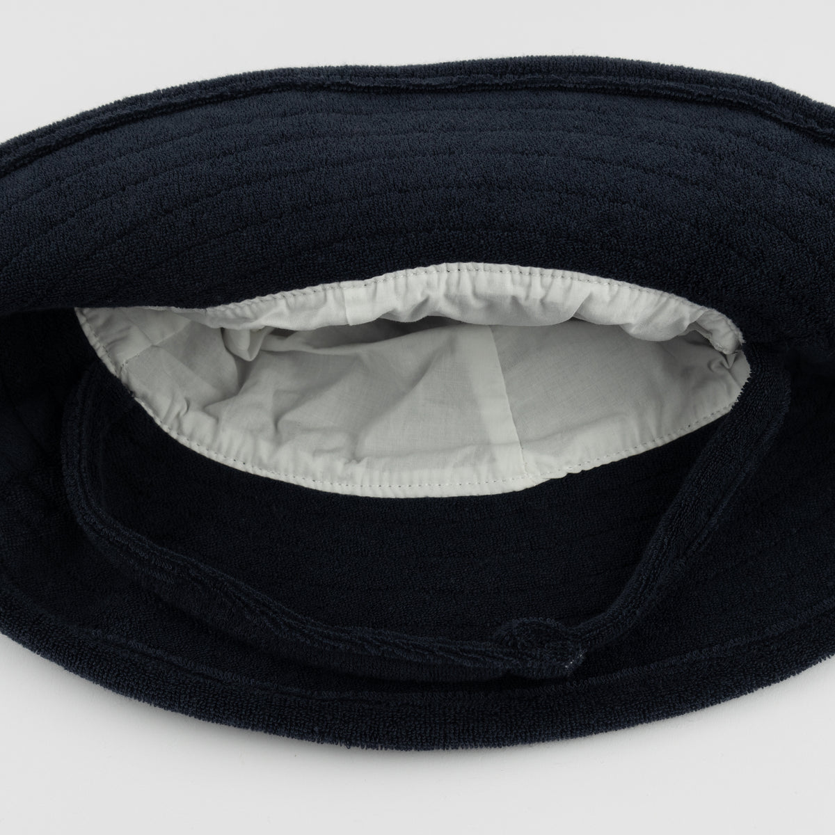 oh baby! Cotton Terry Sunhat - Navy - Strap