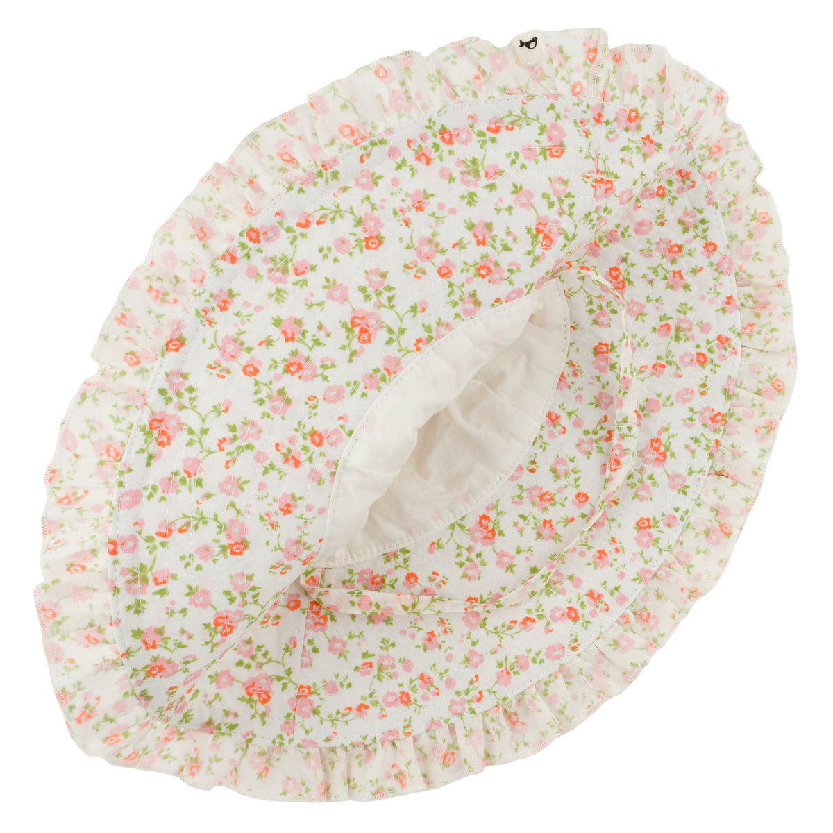 oh baby! Ruffle Sunhat - Poppy Sprig - Blush - Strap