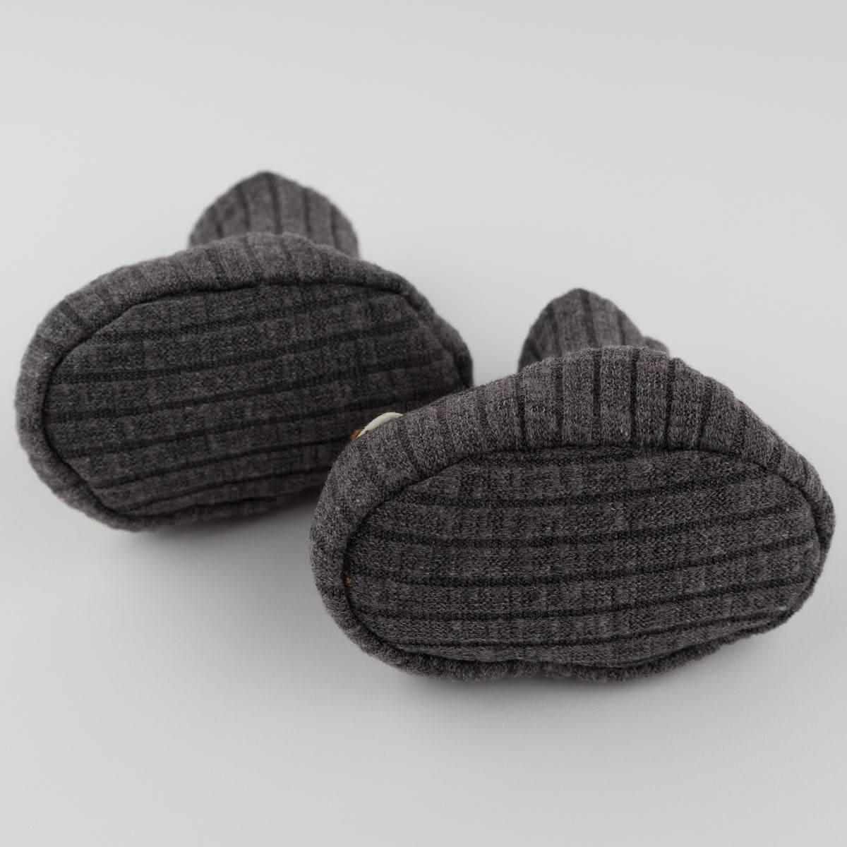oh baby! Booties - Football Chenille Patch - Charcoal - Bottoms