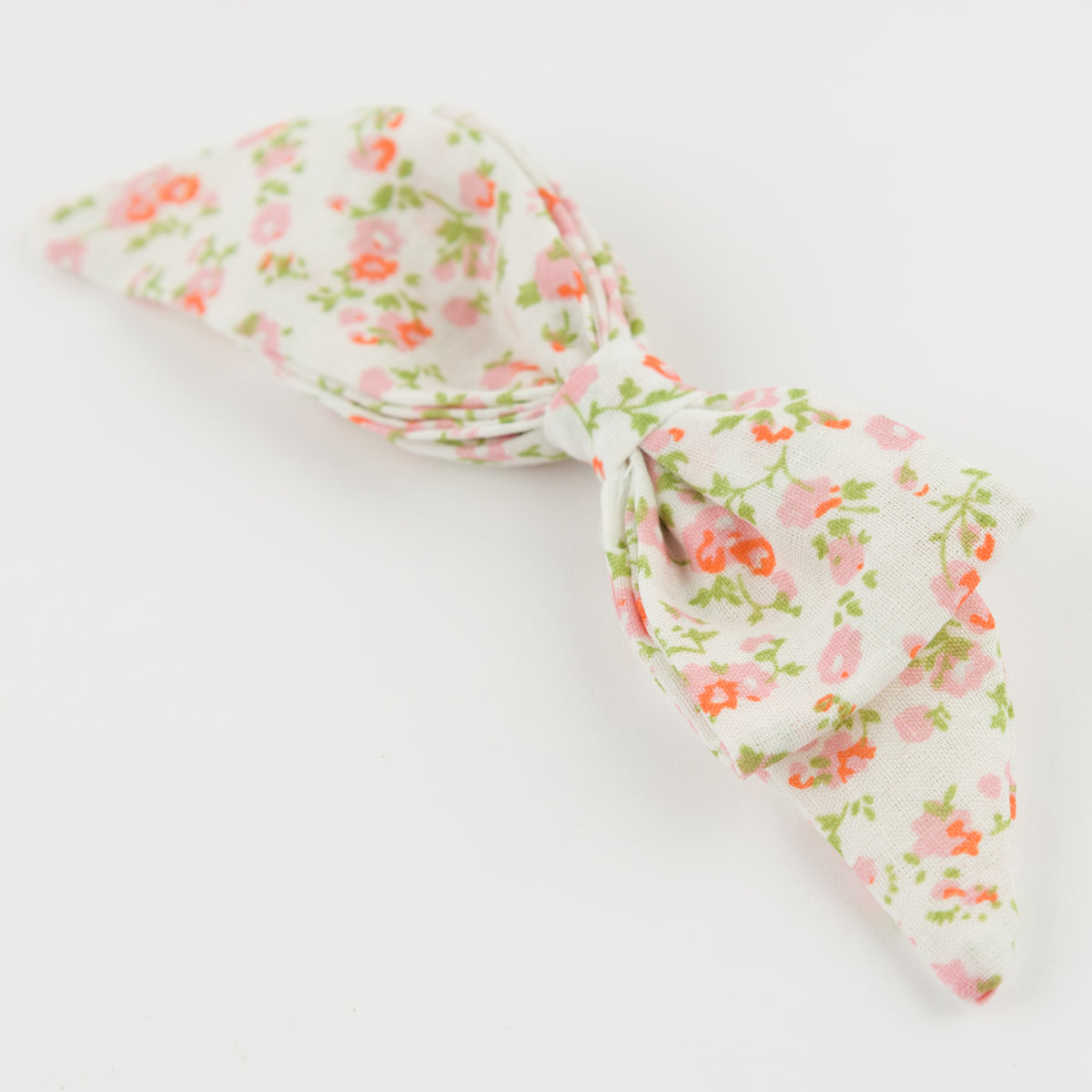 oh baby! Scarlett Bow on Clip - Poppy Sprig - Blush - Side