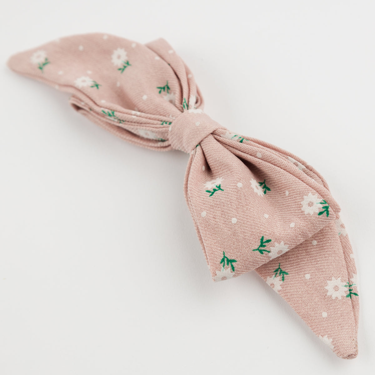 oh baby! Scarlett Bow on Clip - Sunburst Flower Print - Blush