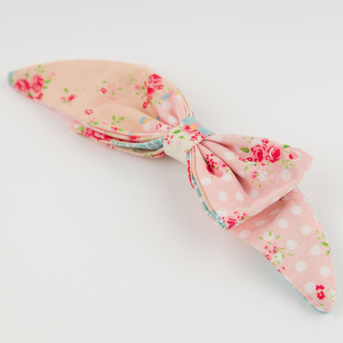 oh baby! Scarlett Bow on Clip - Floral Patchwork - Alt view